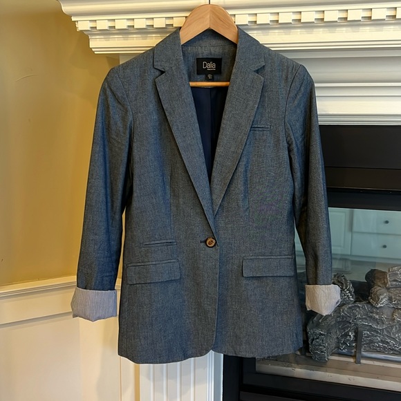 Chambray Blazer - Picture 1 of 3